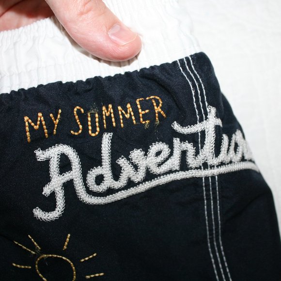 3/$20 Baby boy blue swim trunks 6-12 months - Picture 3 of 11